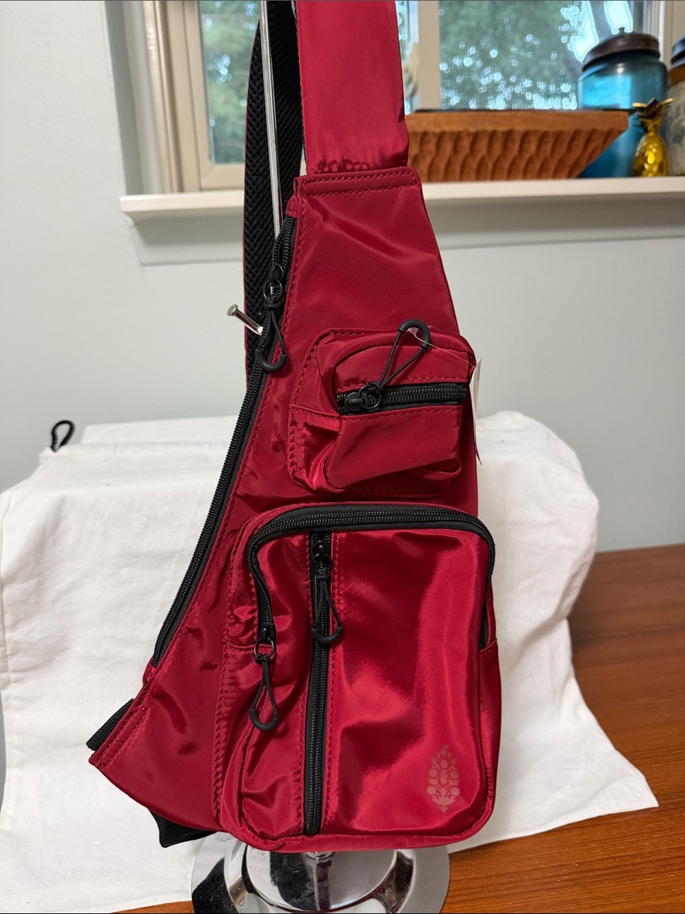 FP Movement by Free People Red Nylon Sling Belt Bag